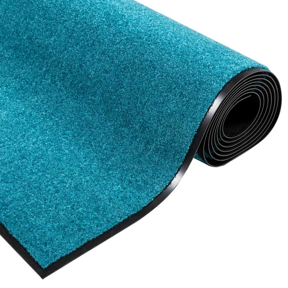 Durų kilimėlis Cianas ir Juodas 120 x 250 cm 100% poliamidas