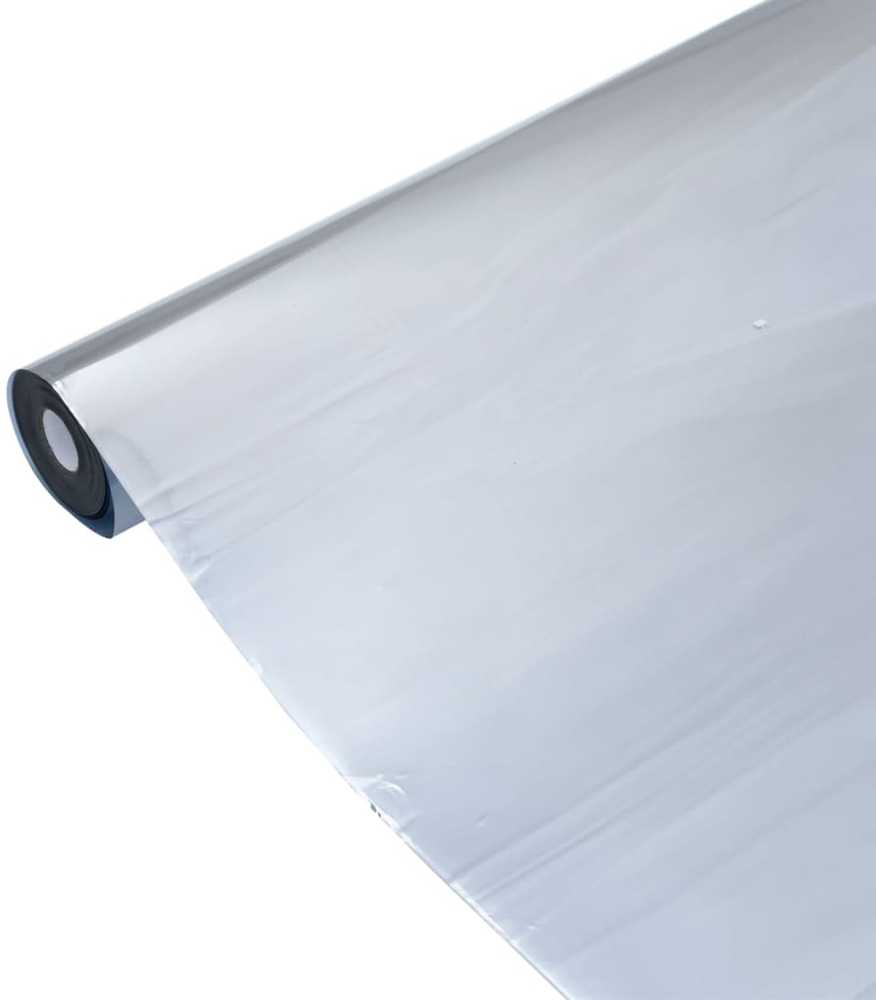 Plėvelė nuo saulės karščio, sidabrinės spalvos, 90x1000cm, PVC
