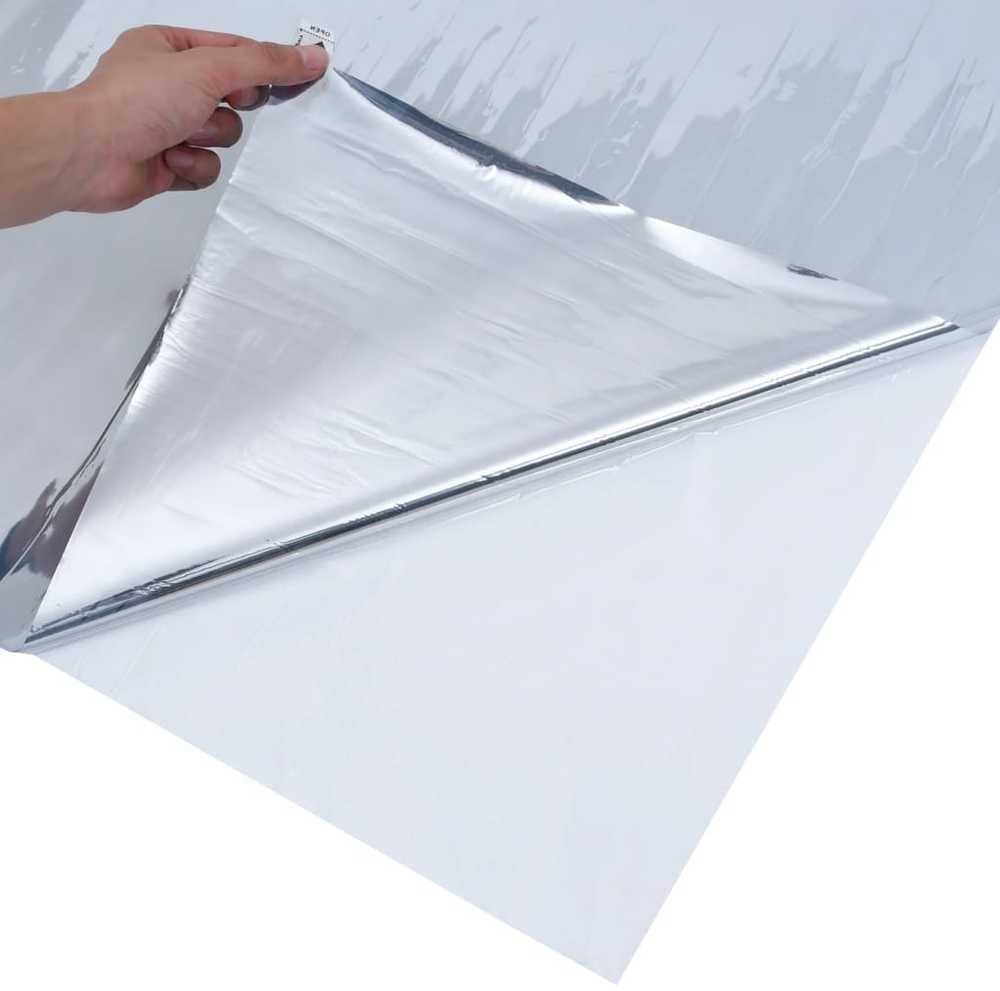 Plėvelė nuo saulės karščio, sidabrinės spalvos, 90x1000cm, PVC