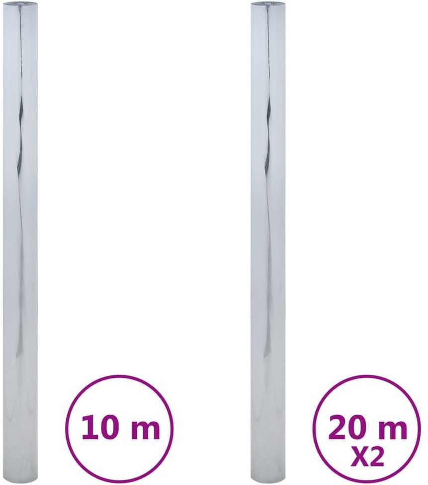 Plėvelės nuo saulės karščio, 3vnt., sidabrinės, PVC, statinės