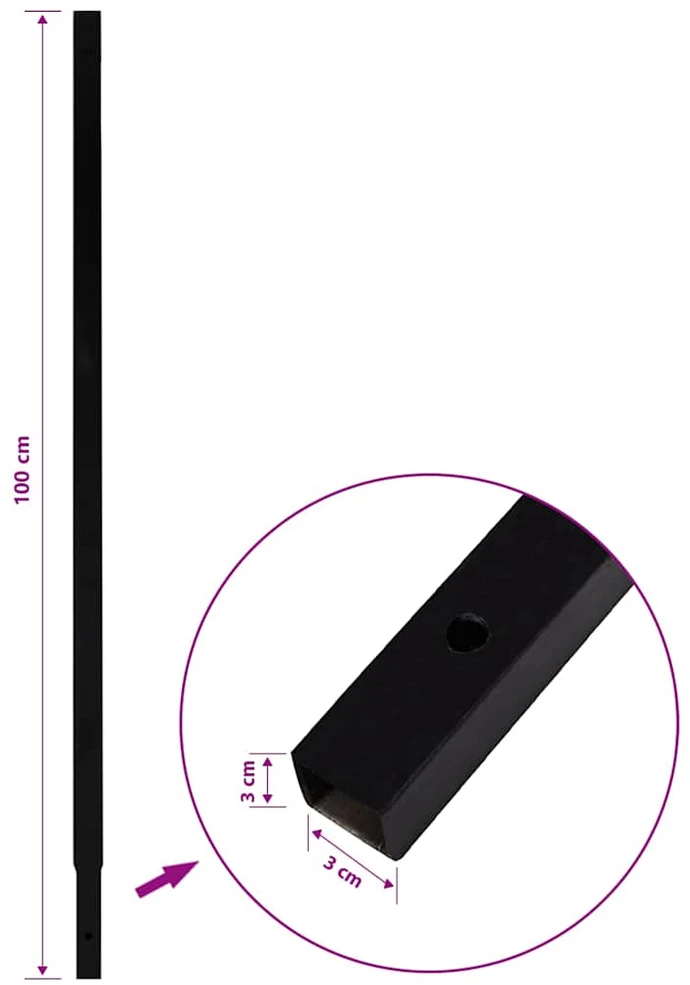 Plieninis Ilgintuvas Žemės Grąžtui, 4 x 1 m
