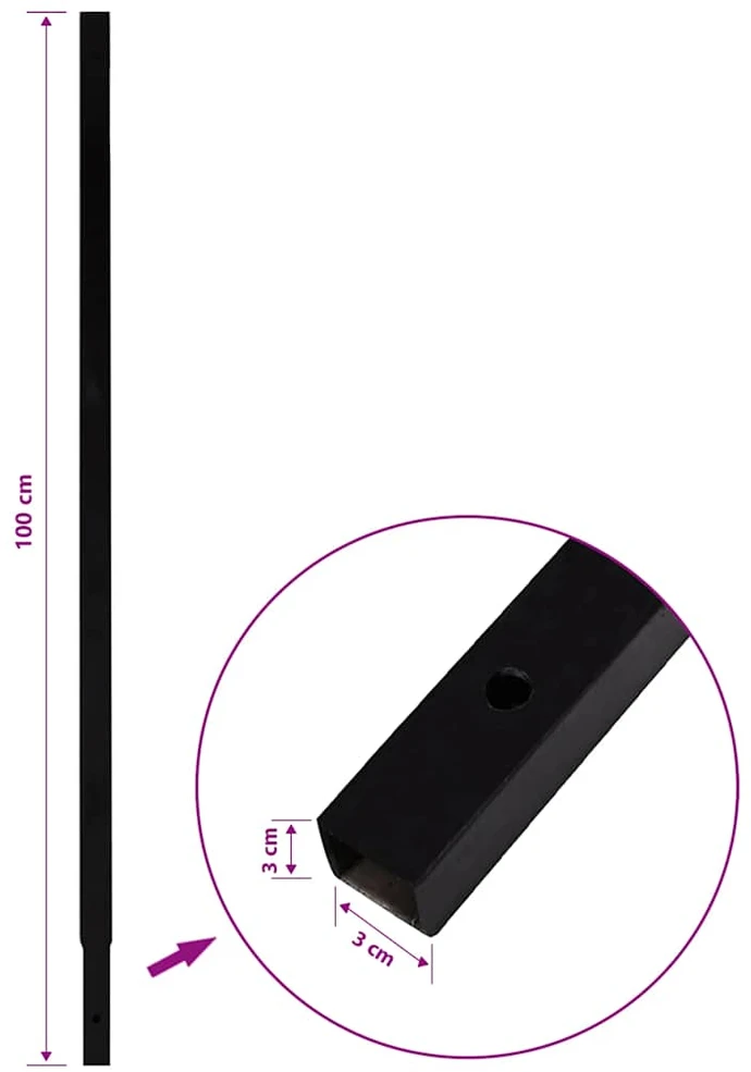 Plieninis Ilgintuvas Žemės Grąžtui, 4 x 1 m