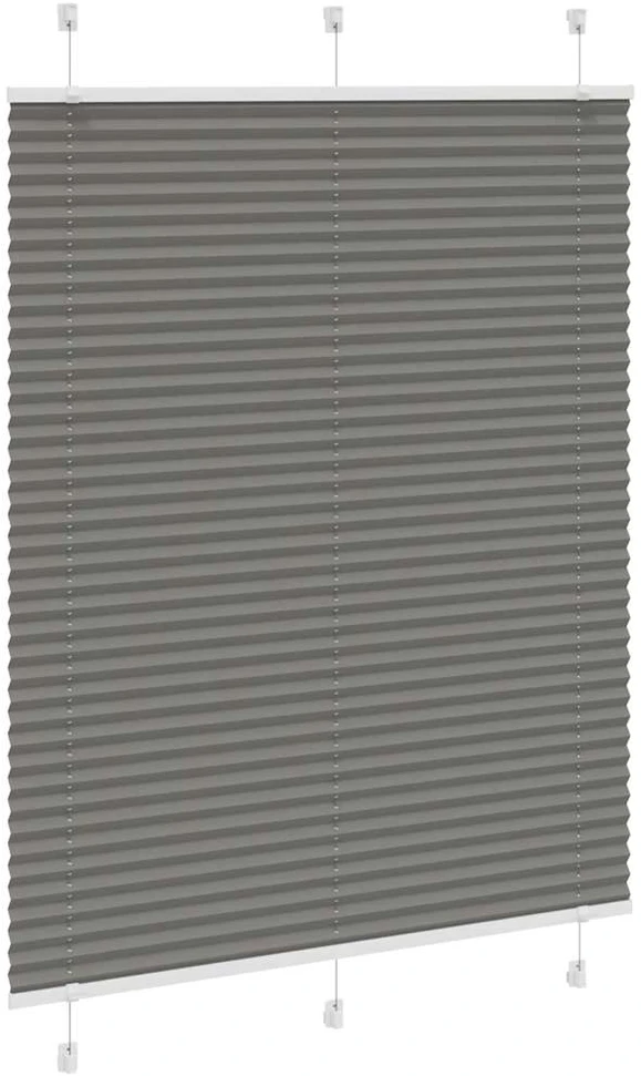Plisuota žaliuze antracitas 105x100 cm audinio plotis 104,4 cm