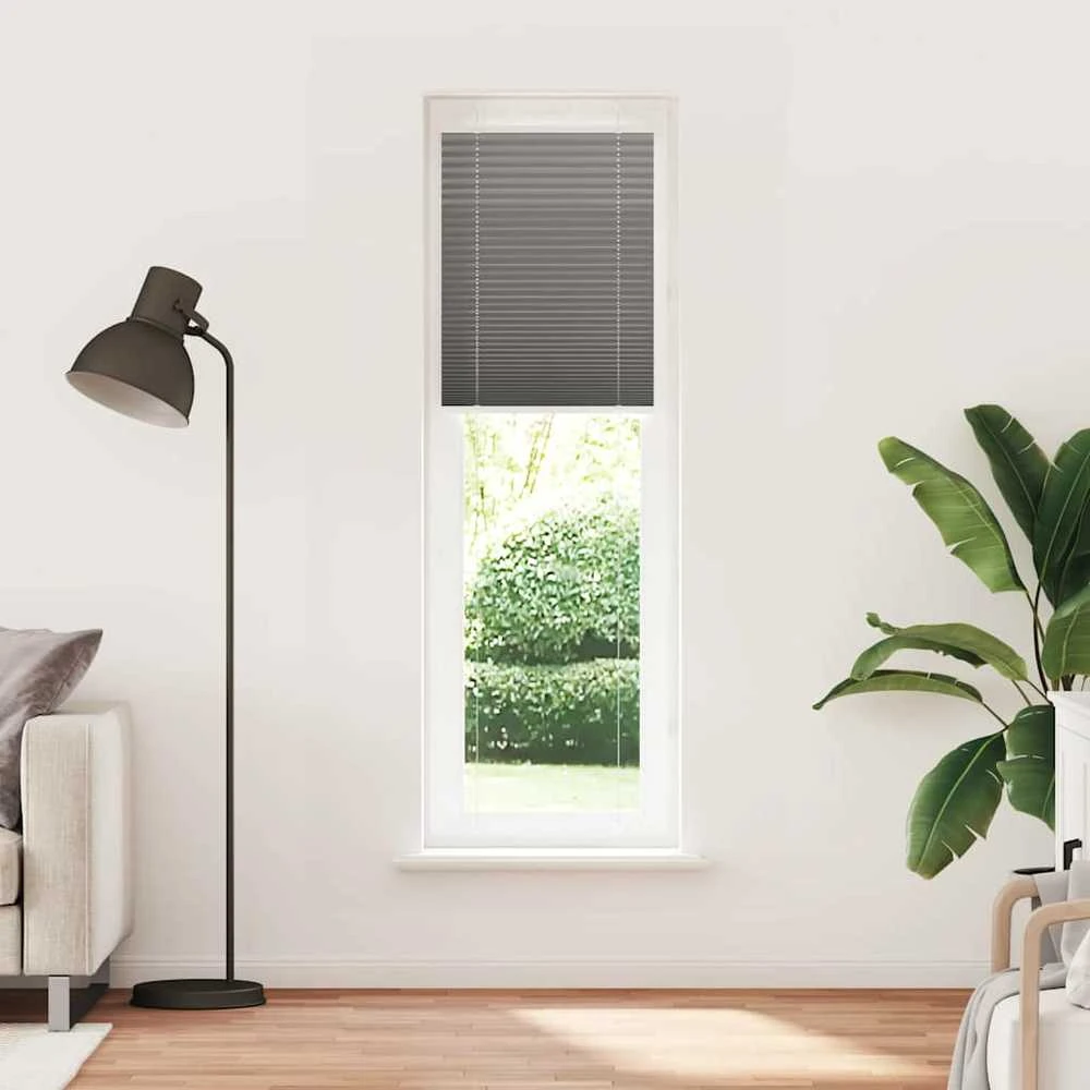 Plisuota žaliuze antracitas 65x200 cm audinio plotis 64,4 cm