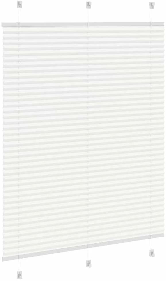 Plisuota žaliuze balta 110x100 cm Audinio plotis 109,4 cm