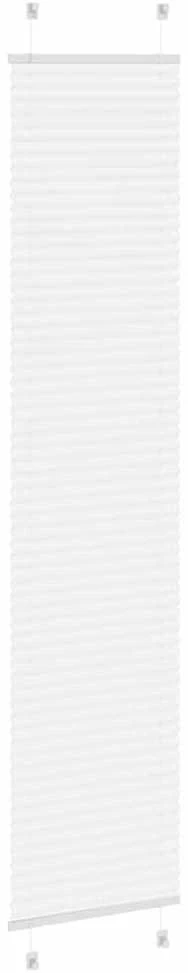 Plisuota žaliuze balta 40x200 cm audinio plotis 39,4 cm