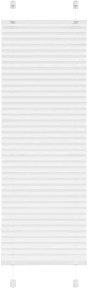 plisuota žaliuze balta 45x100 cm audinio plotis 44,4 cm