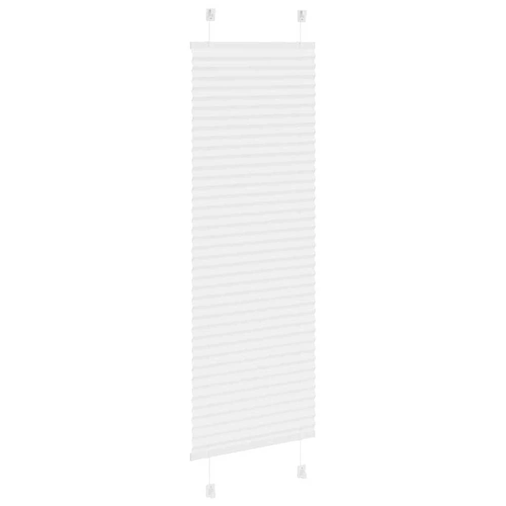 Plisuota žaliuze balta 45x150 cm audinio plotis 44,4 cm