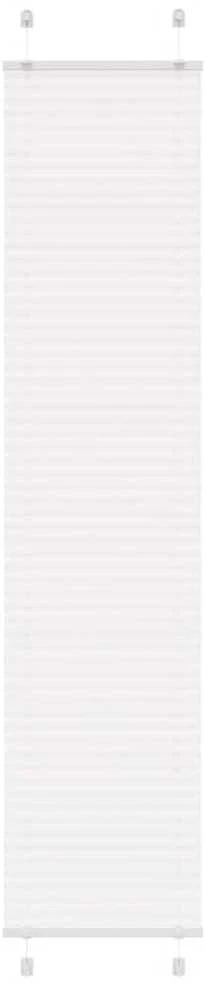 plisuota žaliuze balta 45x200 cm audinio plotis 44,4 cm