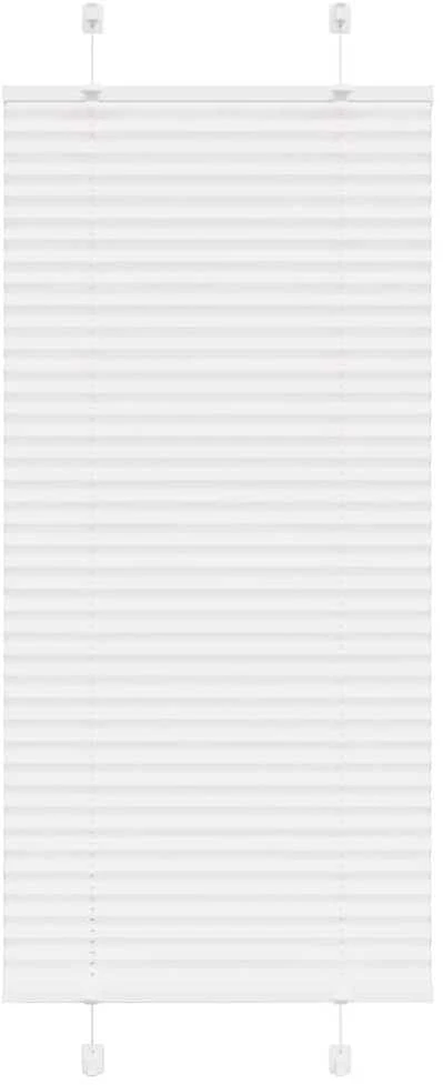 plisuota žaliuze balta 55x100 cm audinio plotis 54,4 cm