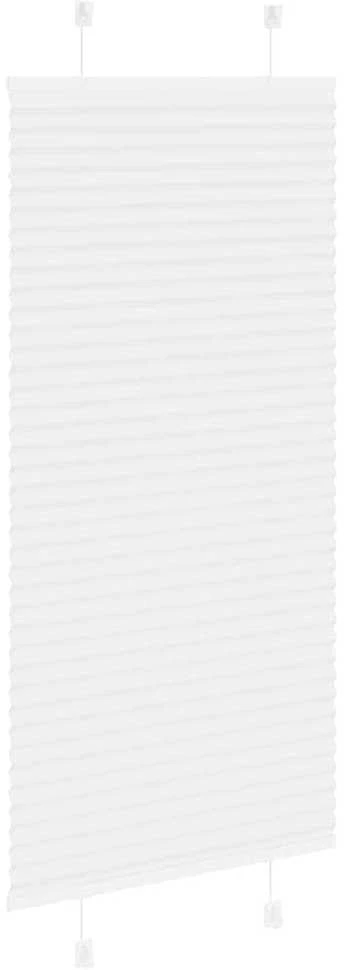plisuota žaliuze balta 55x100 cm audinio plotis 54,4 cm
