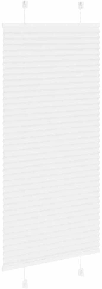 plisuota žaliuze balta 55x100 cm audinio plotis 54,4 cm