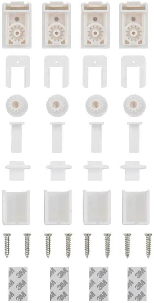 plisuota žaliuze balta 60x150 cm audinio plotis 59,4 cm