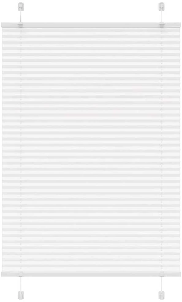 plisuota žaliuze balta 85x100 cm audinio plotis 84,4 cm