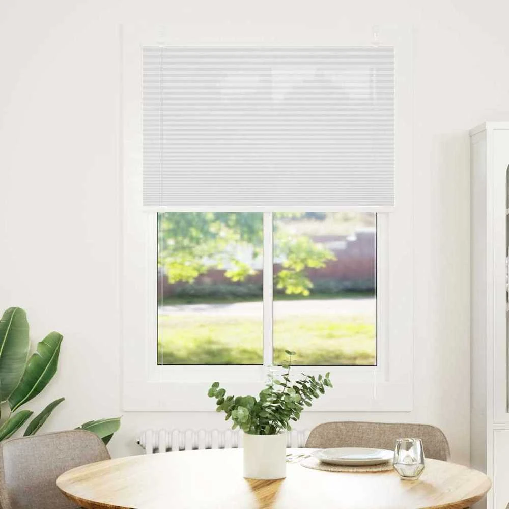 plisuota žaliuze balta 85x150 cm audinio plotis 84,4 cm