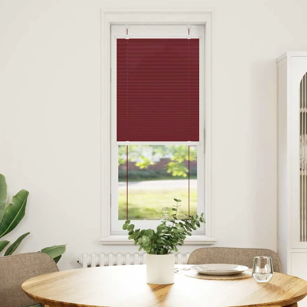 Plisuota žaliuze Bordo raudona 40x150 cm Audinio plotis 39,4 cm