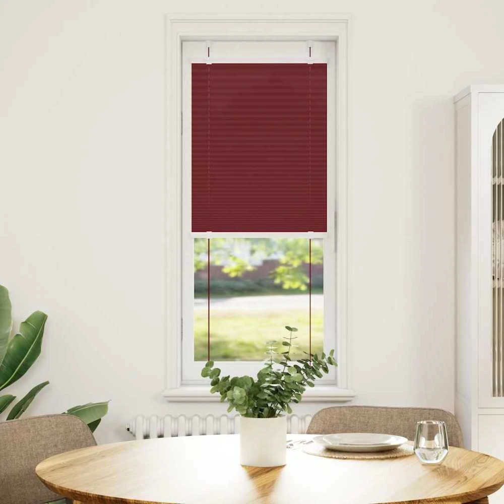 Plisuota žaliuze Bordo raudona 40x150 cm Audinio plotis 39,4 cm