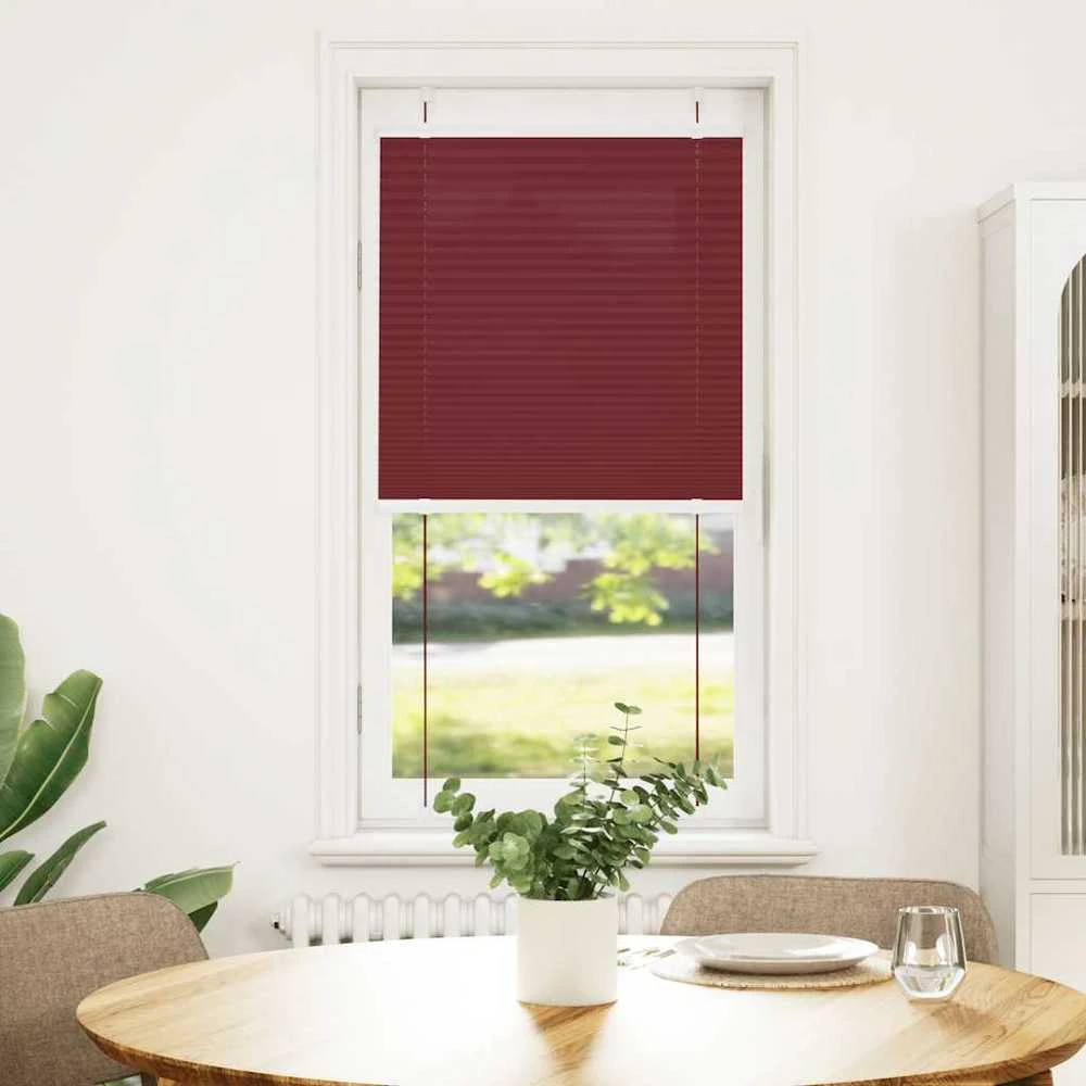 Plisuota žaliuze Bordo raudona 60x150 cm Audinio plotis 59,4 cm