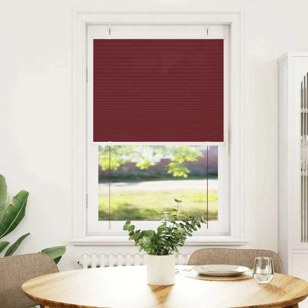 Plisuota žaliuze Bordo raudona 70x150 cm Audinio plotis 69,4 cm