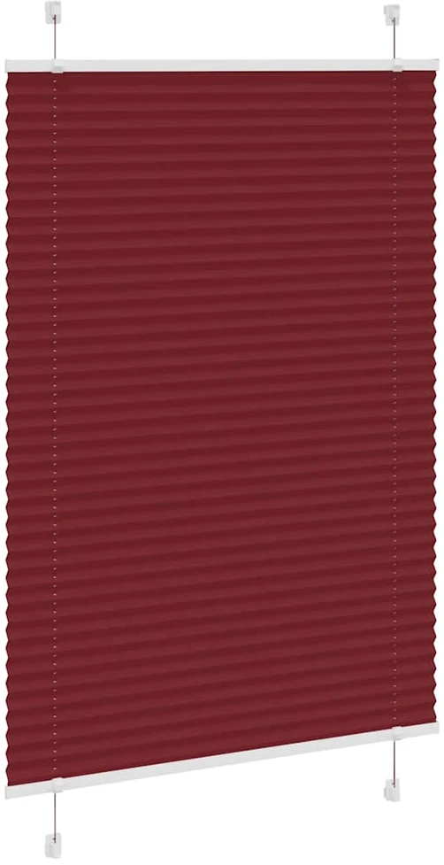 Plisuota žaliuze Bordo raudona 90x150 cm Audinio plotis 89,4 cm