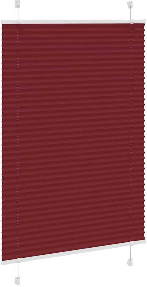 Plisuota žaliuze Bordo raudona 90x150 cm Audinio plotis 89,4 cm