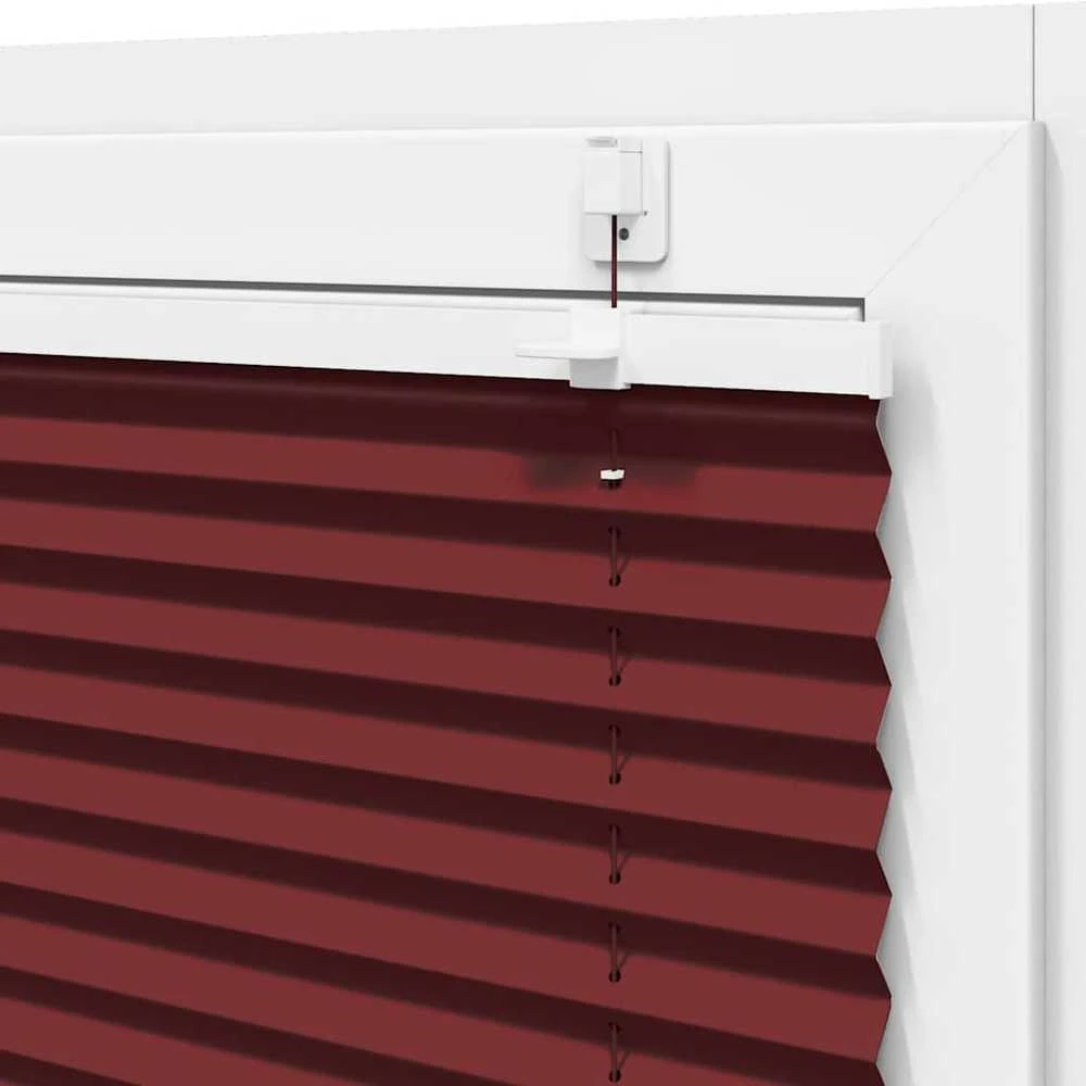 Plisuota žaliuze Bordo raudona 95x150 cm Audinio plotis 94,4 cm