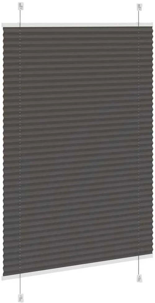 Plisuota žaliuze juoda 85x150 cm audinio plotis 84,4 cm