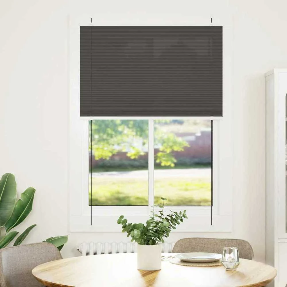 Plisuota žaliuze juoda 95x100 cm audinio plotis 94,4 cm
