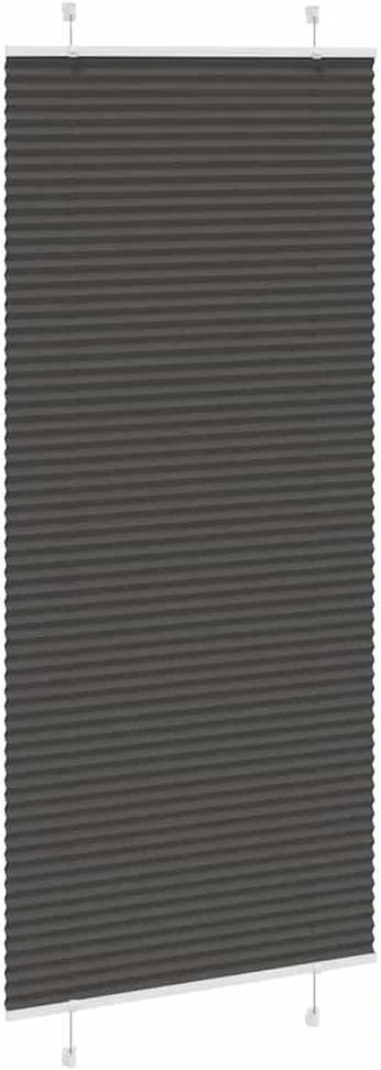 Plisuota žaliuze juoda 95x200 cm audinio plotis 94,4 cm