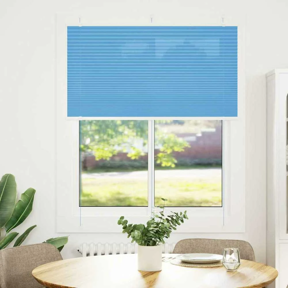 Plisuota žaliuzės mėlyna 105x150 cm Audinio plotis 104,4 cm
