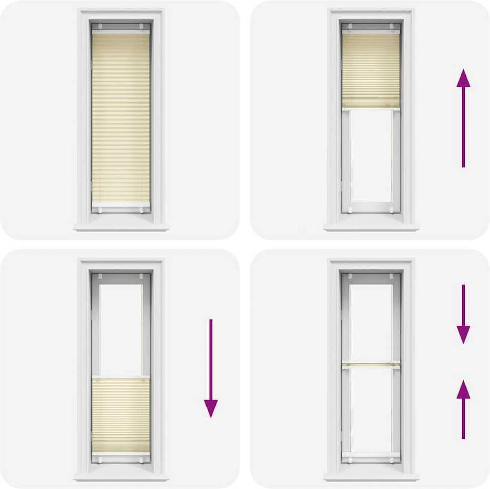 Plisuotas Blind Kreminis 45x150 cm Audinio plotis 44,4 cm
