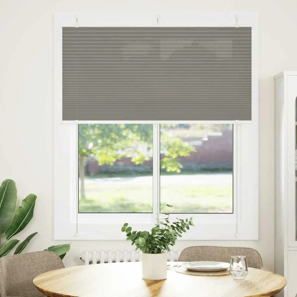 Plisuotas roletas antracitas 120x150 cm audinio plotis 119,4 cm