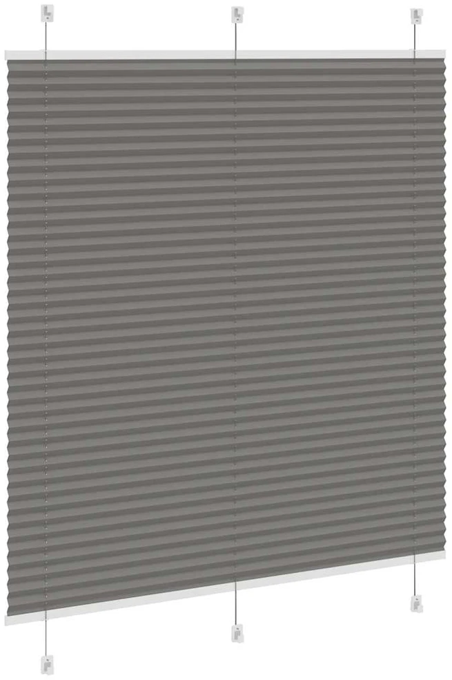Plisuotas roletas antracitas 120x150 cm audinio plotis 119,4 cm