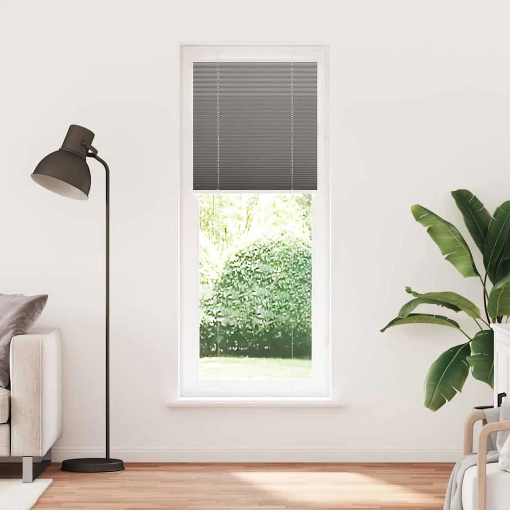 Plisuotas roletas antracitas 80x200 cm audinio plotis 79,4 cm