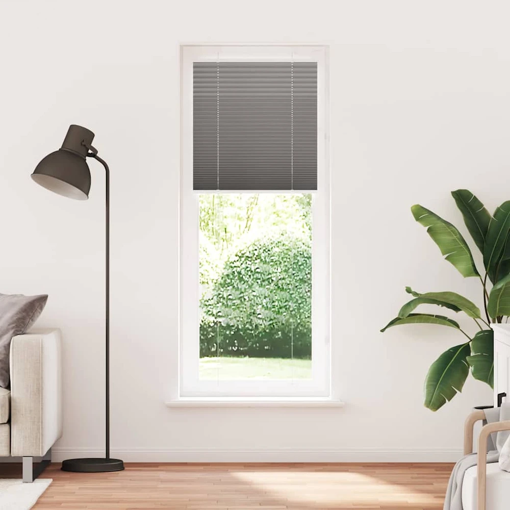 Plisuotas roletas antracitas 80x200 cm audinio plotis 79,4 cm
