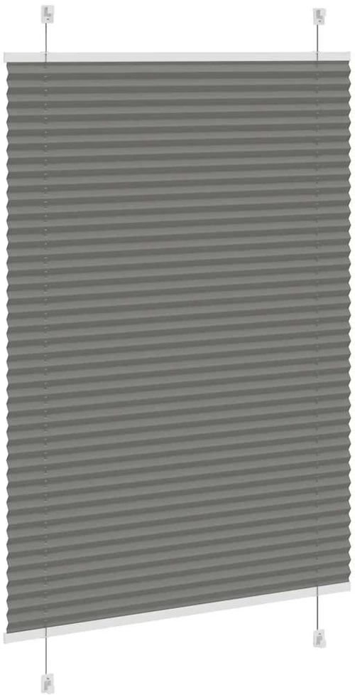 Plisuotas roletas antracitas 90x100 cm audinio plotis 89,4 cm
