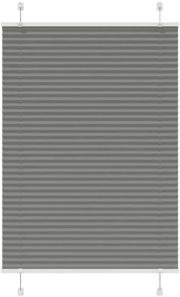 Plisuotas roletas antracitas 90x150 cm audinio plotis 89,4 cm