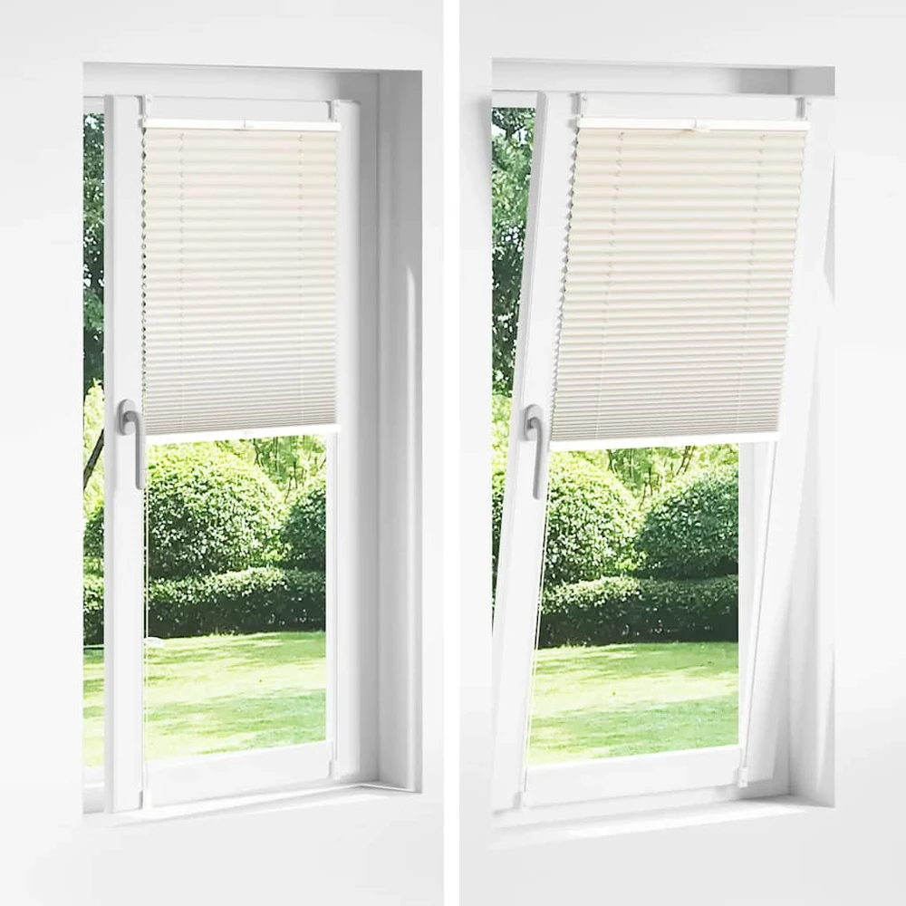 Plisuotos Žaliuzės, 40 x 125 cm, Kreminės