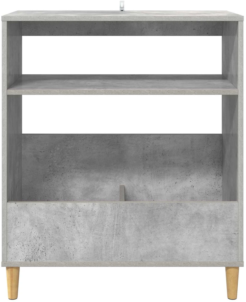 Plokštelių grotuvo stovas Betono pilka 71 x 39,5 x 83 cm
