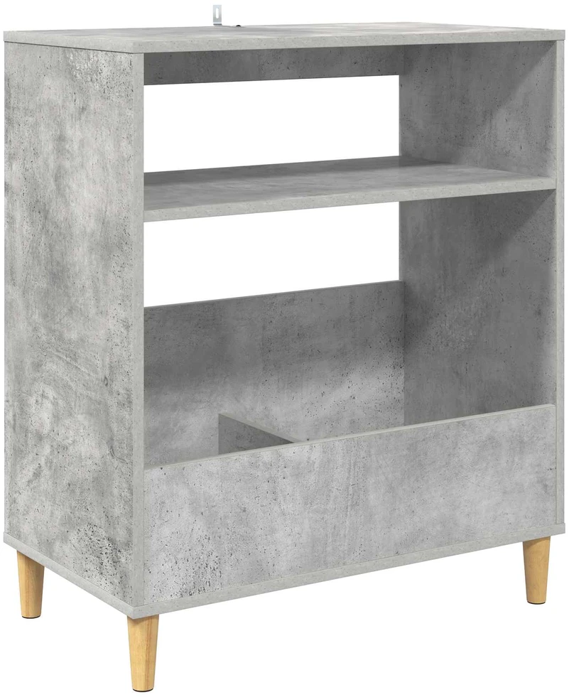 Plokštelių grotuvo stovas Betono pilka 71 x 39,5 x 83 cm