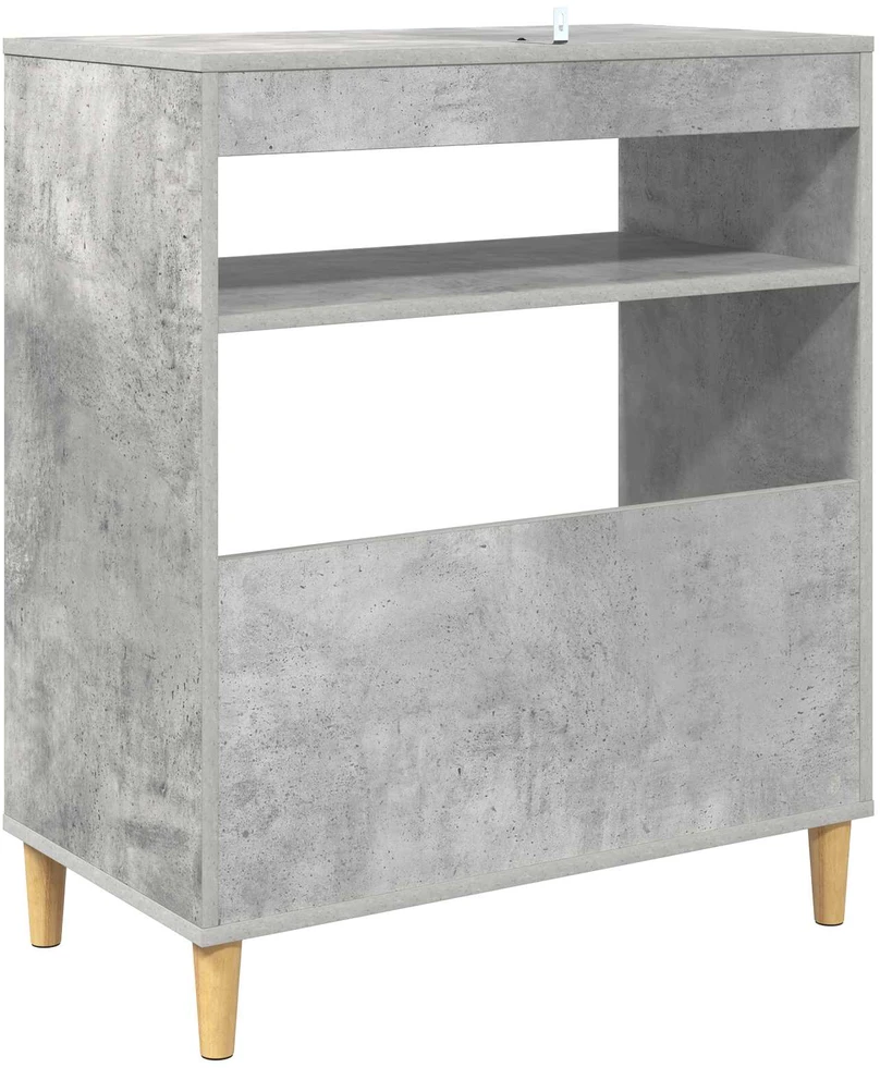 Plokštelių grotuvo stovas Betono pilka 71 x 39,5 x 83 cm