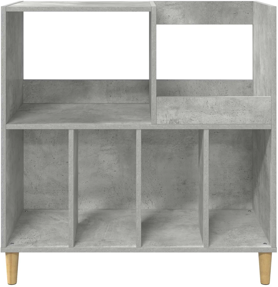 Plokštelių grotuvo stovas Betono pilka 82 x 39,5 x 82,5 cm