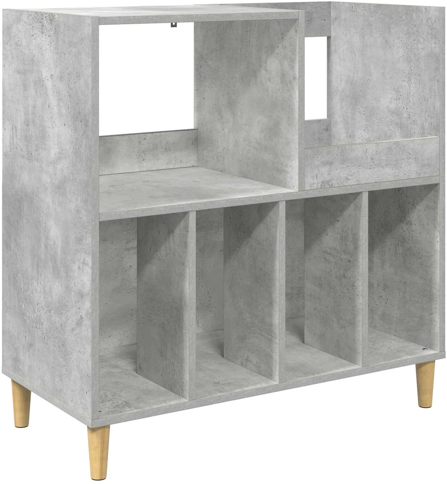 Plokštelių grotuvo stovas Betono pilka 82 x 39,5 x 82,5 cm