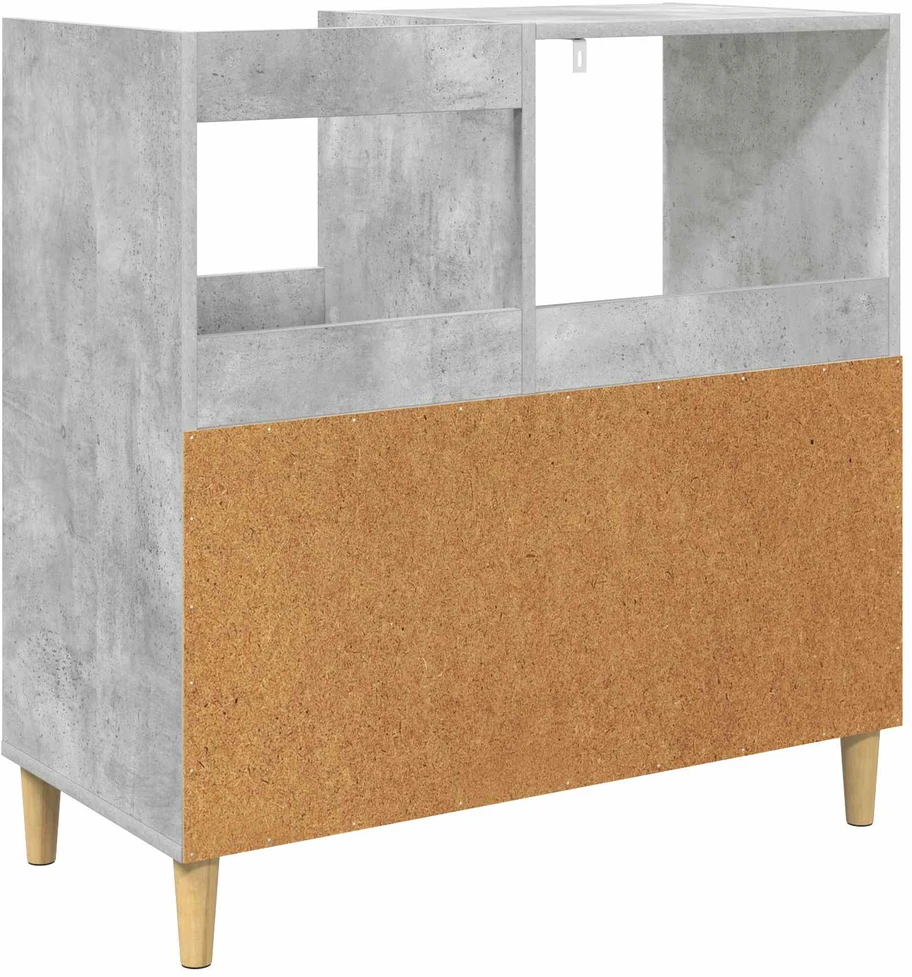 Plokštelių grotuvo stovas Betono pilka 82 x 39,5 x 82,5 cm