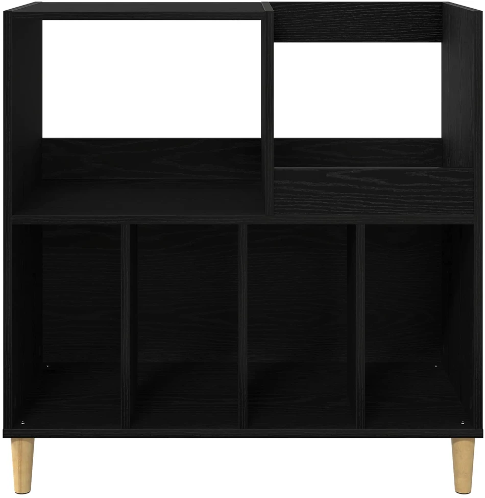 Plokštelių grotuvo stovas Juodojo ąžuolo 82 x 39,5 x 82,5 cm