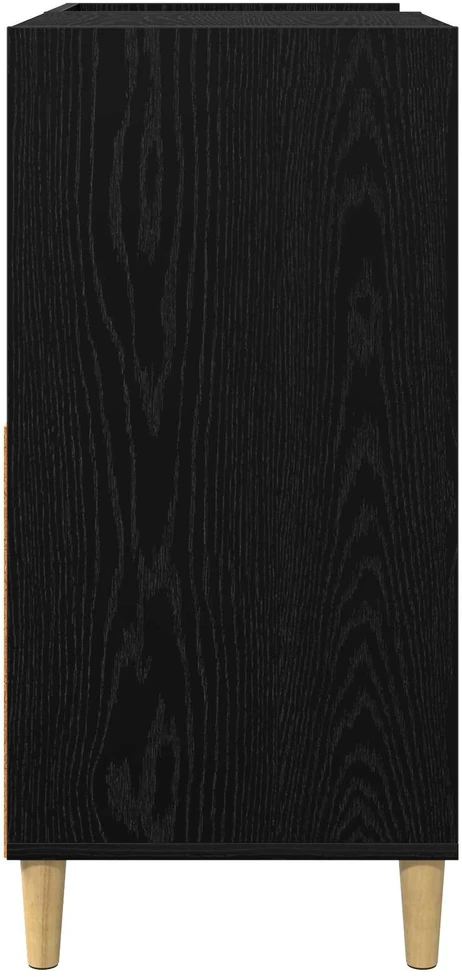 Plokštelių grotuvo stovas Juodojo ąžuolo 82 x 39,5 x 82,5 cm