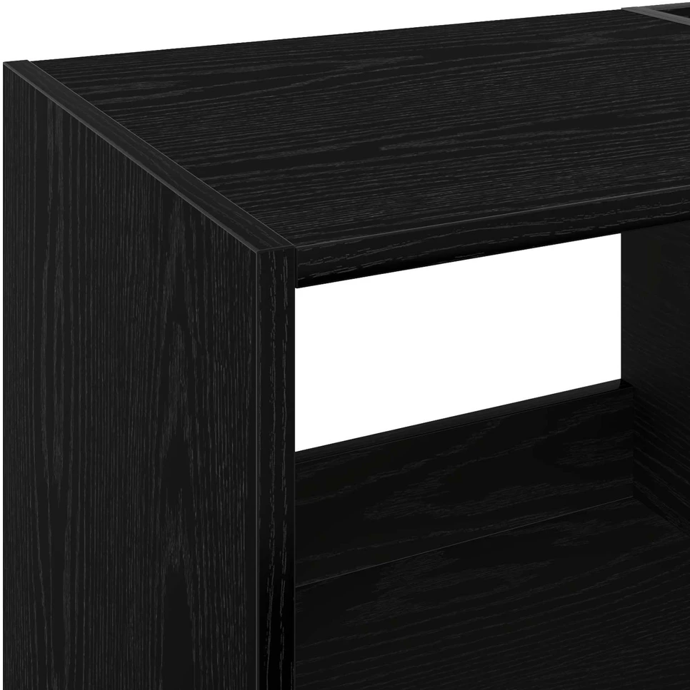 Plokštelių grotuvo stovas Juodojo ąžuolo 82 x 39,5 x 82,5 cm