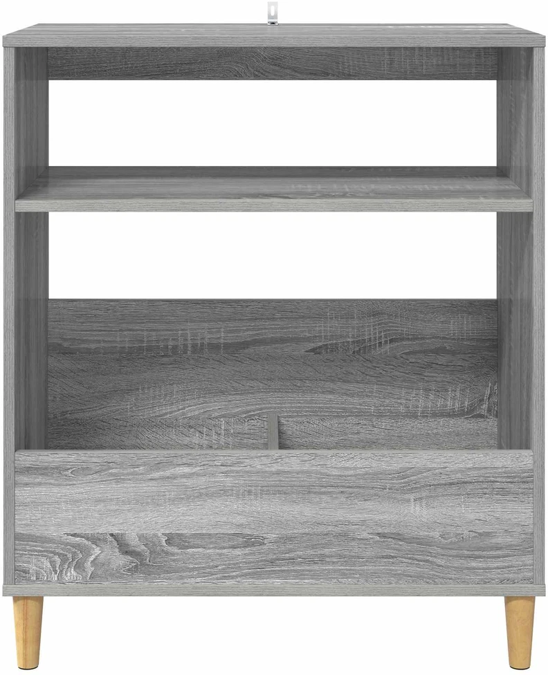 Plokštelių grotuvo stovas Pilka Sonoma 71 x 39,5 x 83 cm