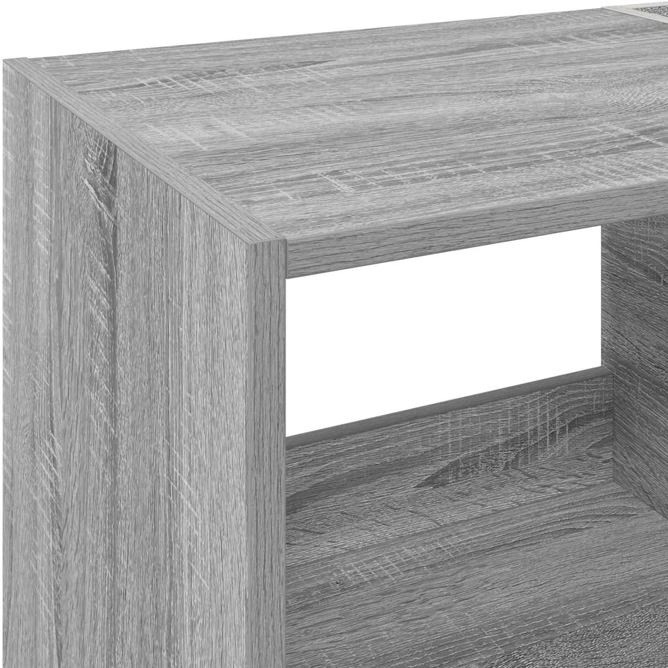 Plokštelių grotuvo stovas Pilka Sonoma 82 x 39,5 x 82,5 cm