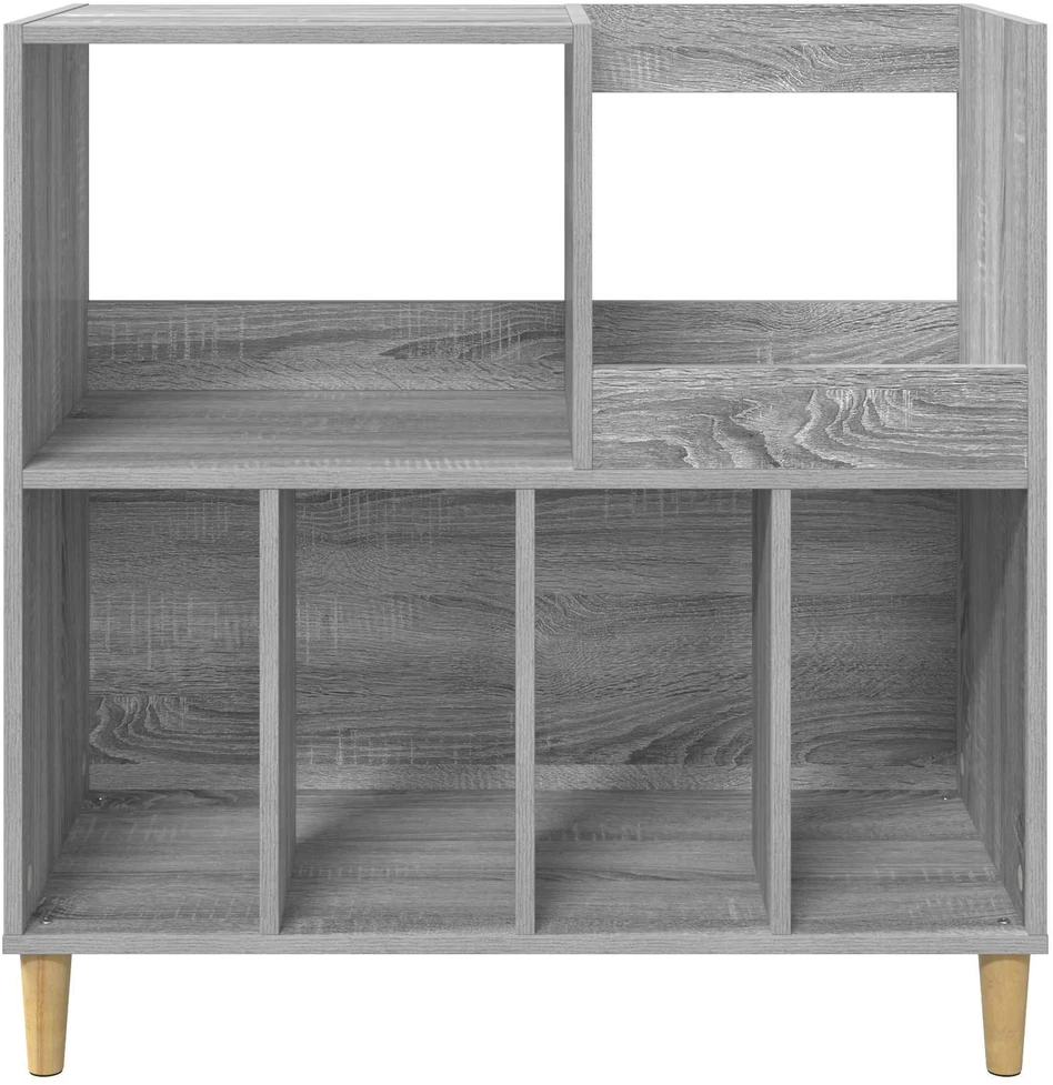 Plokštelių grotuvo stovas Pilka Sonoma 82 x 39,5 x 82,5 cm